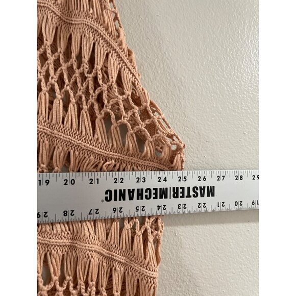 Say What Womens Casual beachy bohemian Crochet Kimono Fringes open Front size s - Picture 5 of 6